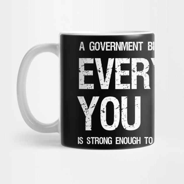 Libertarian Anti Socialism Government Political Philosophy by Styr Designs